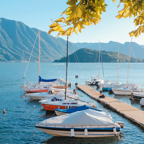 Fall in love with the beauty of Lake Como – a short drive away