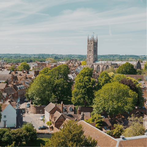 Drive twenty minutes to Warwick and visit the castle
