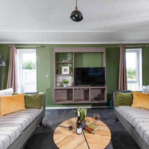 Hunker down for cosy film nights after dinner with your loved ones