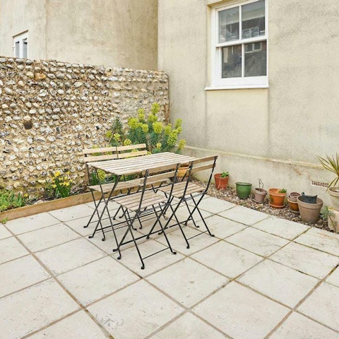 Dine alfresco during the warmer months