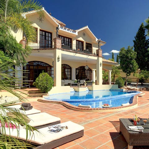 Swim laps in the pool or soak in the Jacuzzi with a glass of Champagne