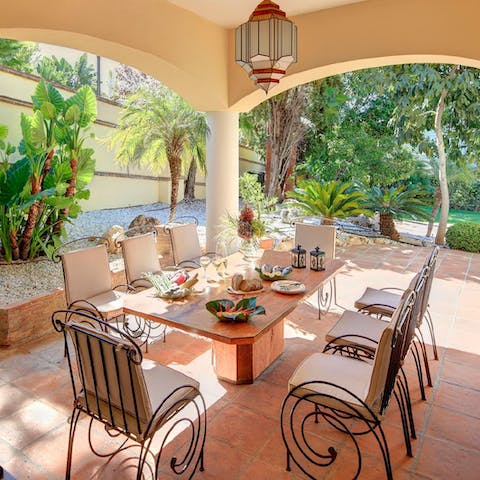 Fire up the barbecue and dine alfresco on the terrace