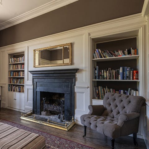 Pause for a quiet moment with a good book in the library