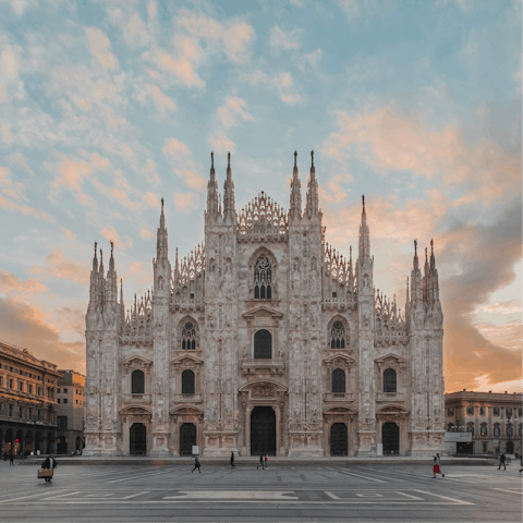 Explore iconic sights across the heart of Milan