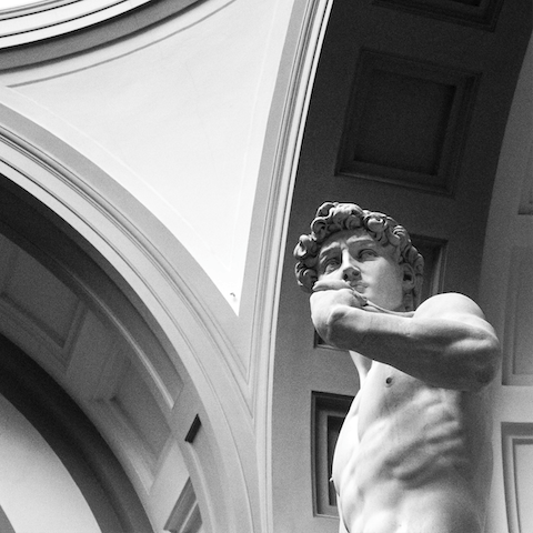 Head to the Accademia Gallery around the corner