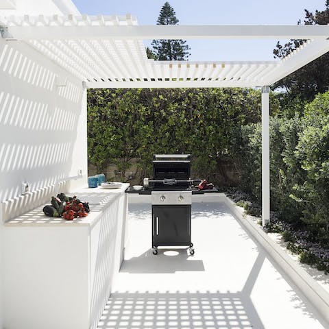 Fire up the barbecue and gather on the terrace for an alfresco feast