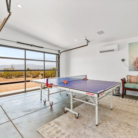 Get competitive at the ping pong table