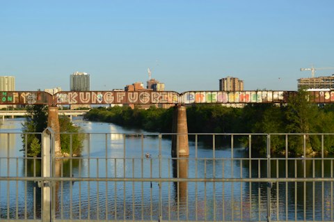 Kayak, paddleboard, or jog the shores of Lady Bird Lake at sunrise, a thirty-minute walk