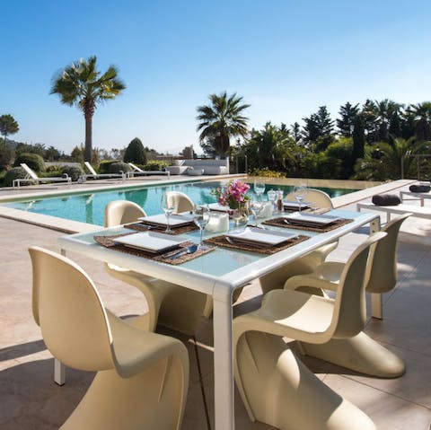 Enjoy long, lazy alfresco meals on the terrace