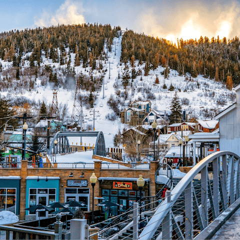 Discover vibrant Park City – a 4-mile drive away