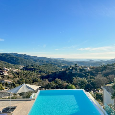 Savour spectacular views as you swim in the infinity pool