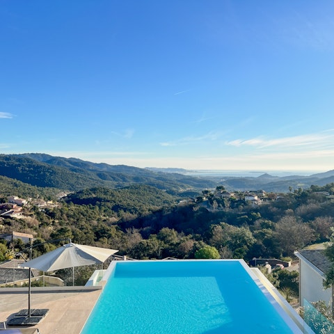 Savour spectacular views as you swim in the infinity pool