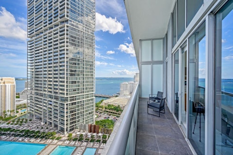 Sit above the city as Biscayne Bay stretches to the horizon