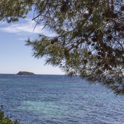 Take in the views over the Mediterranean Sea