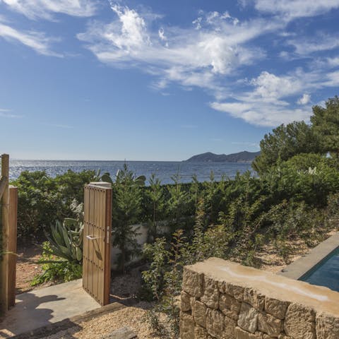 Enjoy private access to the beach, less than a minute away