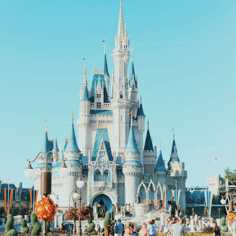 Visit Walt Disney World Resort, just ten-minutes away by car