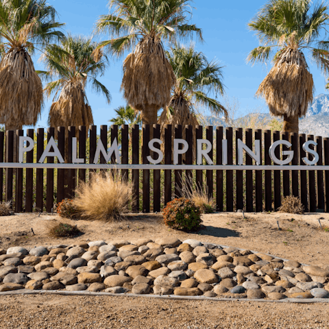 Stroll to downtown Palm Springs for shopping and dining