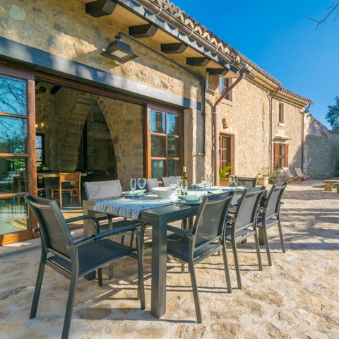 The home is located in a quiet area, perfect for relaxing.