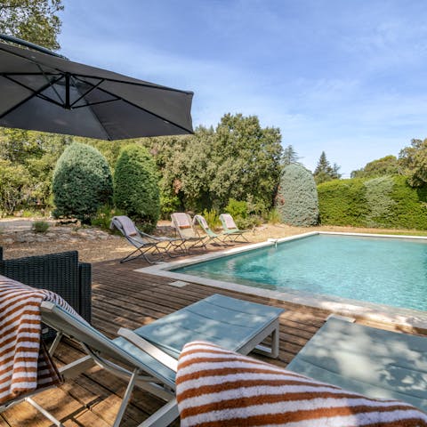 Spend lazy days chilling around the pool