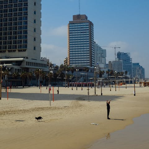 Pack a picnic and spend the day at Gordon Beach, only seven minutes' walk from your front door