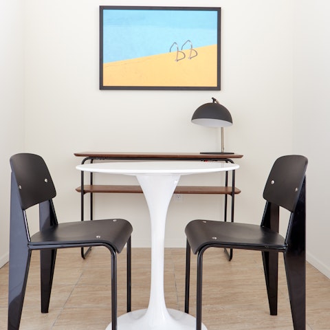 Get some work done at the stylish deskspace