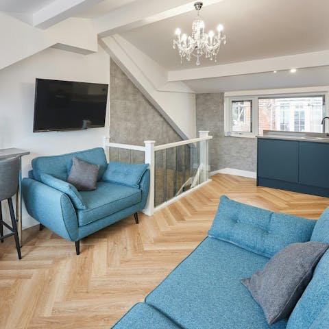 Spend cosy evenings at home or walk to a local restaurant