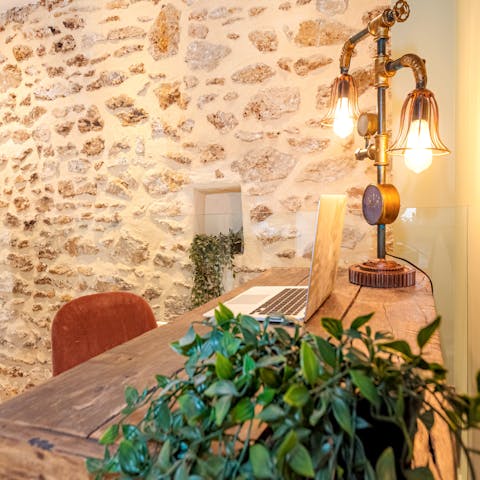 Catch up on work during your stay at the handy desk