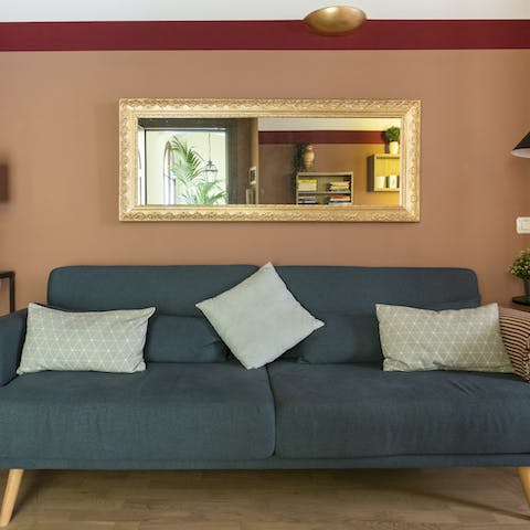 Relax in the stylish living room