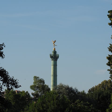 Visit the historic Place de la Bastille – it’s within walking distance