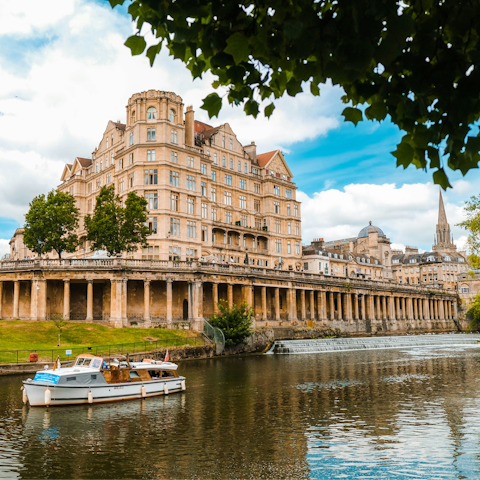 Enjoy a day trip to Bath, half an hour away by car