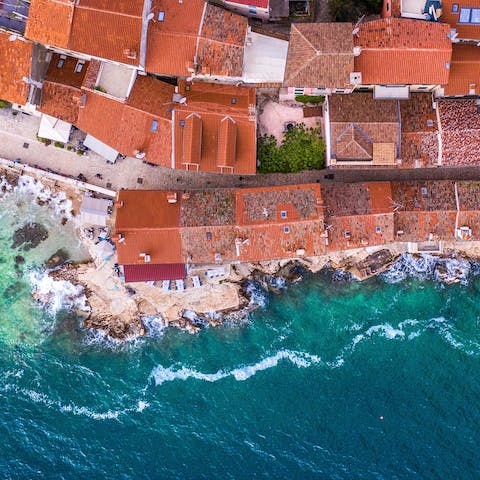 Steps away from the sea and Croatia's first Michelin star restaurant