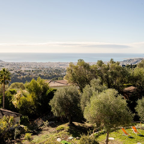Spend peaceful days lounging in the garden with views across the sea