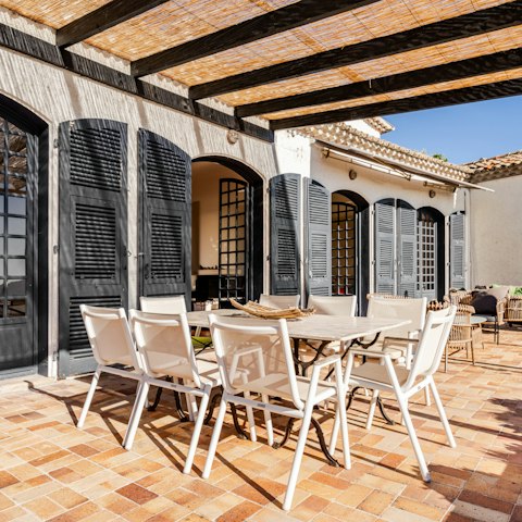 Enjoy alfresco lunches on the terrace