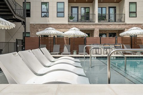 Cool off in the shared pool on a Nashville afternoon