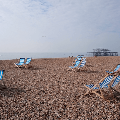 Make sundowners on the nearby beach the new routine