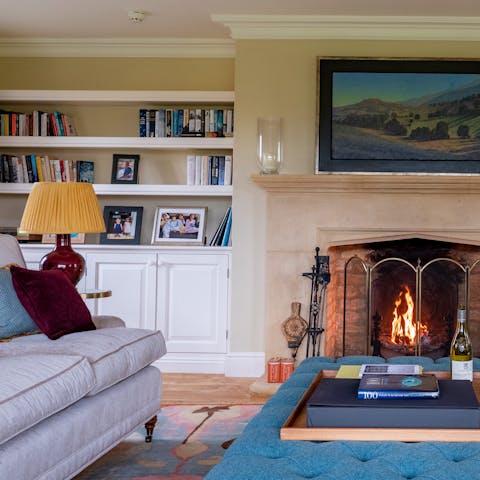 Cosy up in front of the fire on chilly evenings