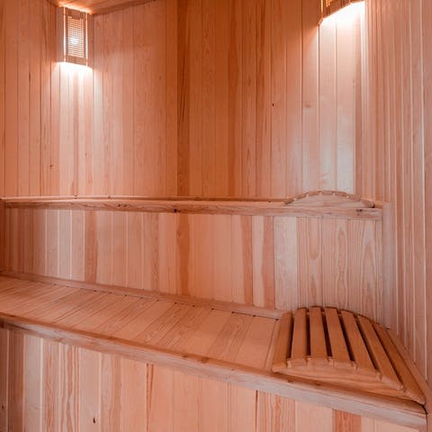 Take some time out for self-care in the sauna