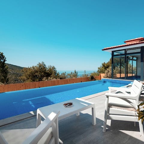 Tuck into an alfresco breakfast and admire the ocean views from the terrace