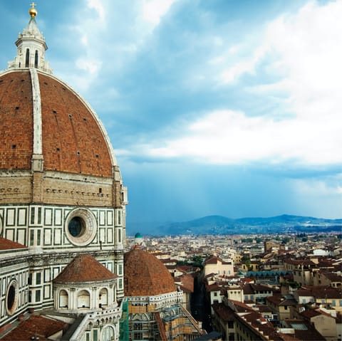 Head into Florence for sightseeing, within driving distance of the villa