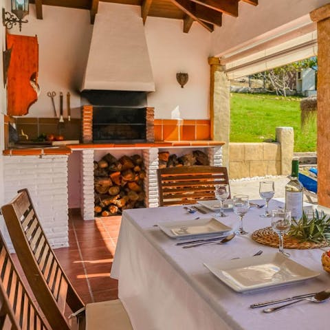 Enjoy a charred array of tapas dishes from the charcoal grill