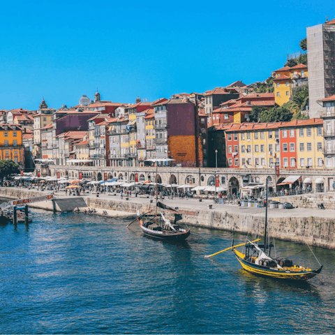 Mosey down to Porto's iconic waterfront – within walking distance