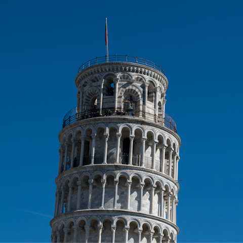 Enjoy a day trip to the city of Pisa, easily reached by car