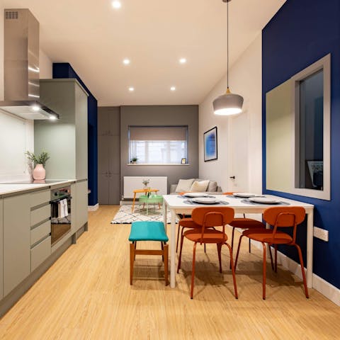 Make yourself at home in the compact living area