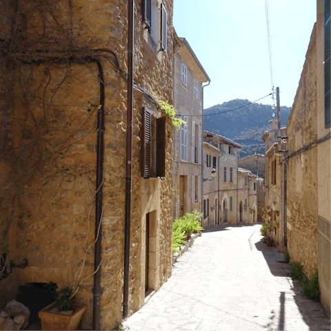 Head into Binissalem for an authentic meal and a glass of local wine – there are lots of vineyards here