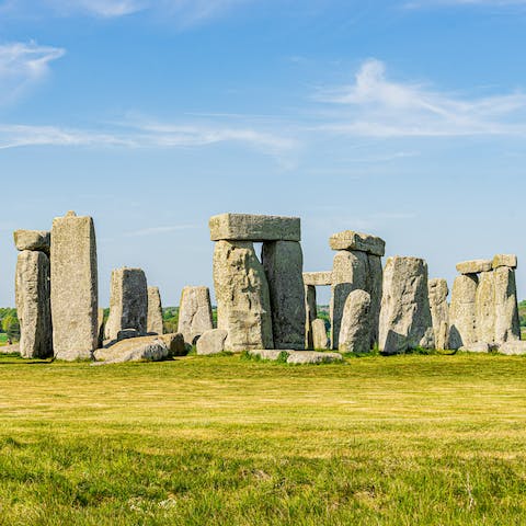 Marvel at the prehistoric feat of engineering that is Stonehenge, twenty-three miles away