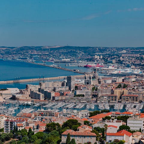 Take a day trip to Marseille, just over an hour's drive