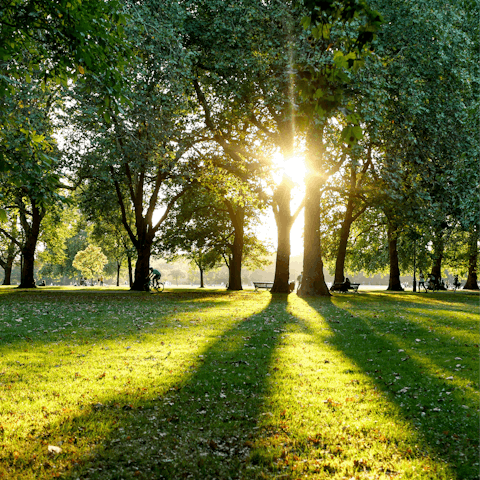 Spend an afternoon exploring Hyde Park – a short stroll away