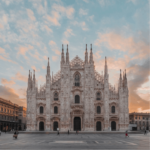Explore Milan, including the nearby Sforzesco Castle and Parco Sempione