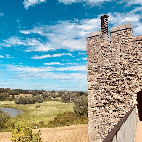 Visit the 12th-century Framlingham Castle, within easy driving distance