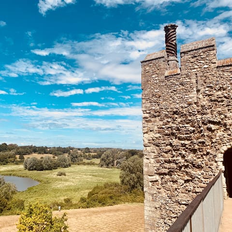 Visit the 12th-century Framlingham Castle, within easy driving distance
